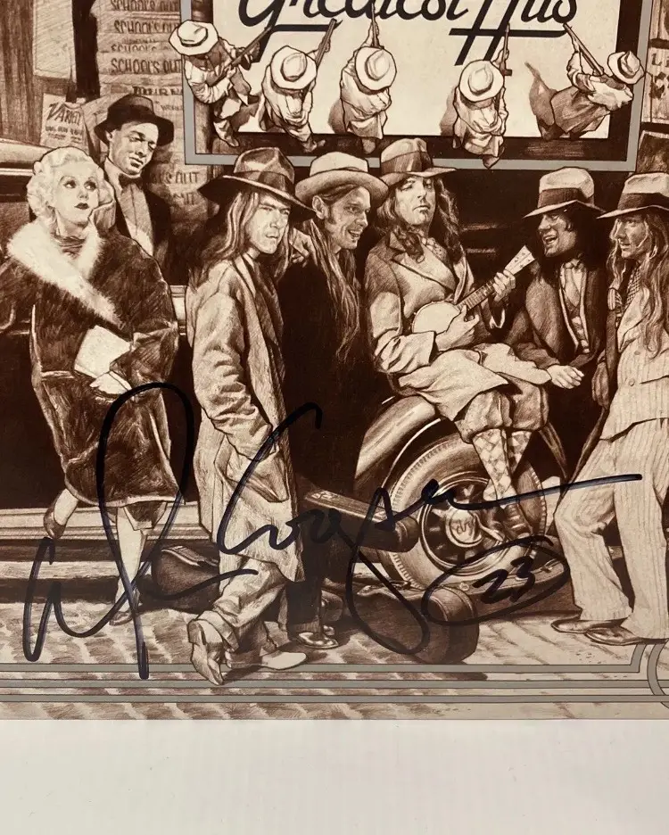 Alice Cooper signed auto Greatest Hits Vinyl LP