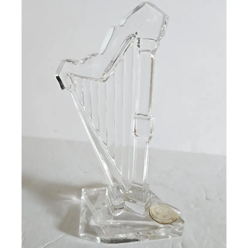 #01 - Vintage Swarovski 24% Lead Crystal Harp, Made in Italy