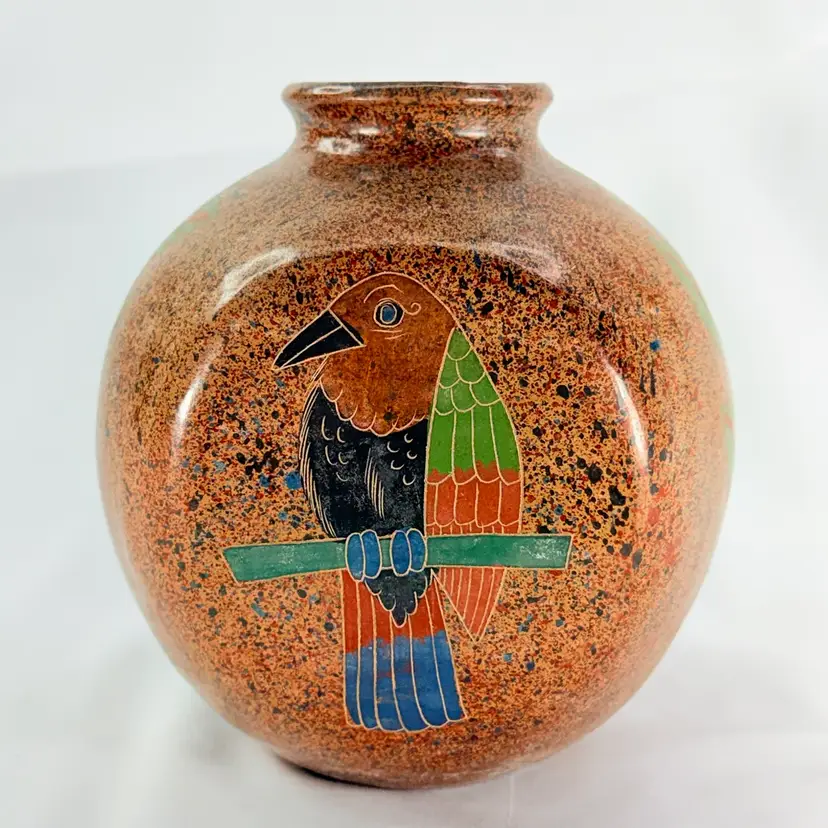 Signed Made In Nicaragua Art Pottery Vase
