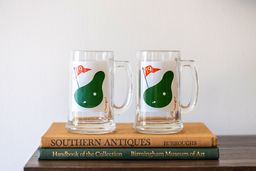 Vintage Mid-Century Morgan “19th Hole” Golf Beer Mugs – Set of 2