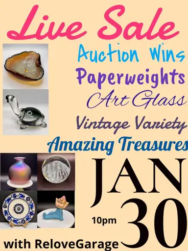 Live Sale Treasures with ReloveGarage 