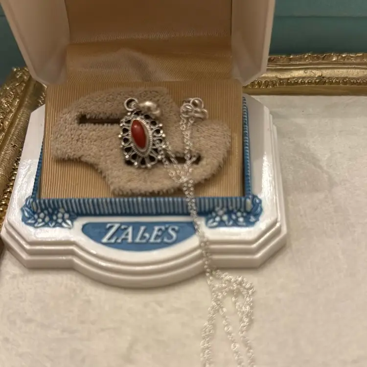 Sterling Coral 17” Necklace