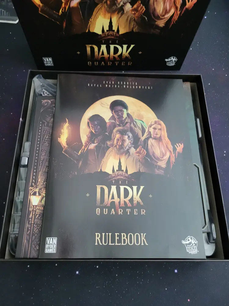 The Dark Quarter (Kickstarter Edition) + Stretch Goals + Metal Coins & Tokens