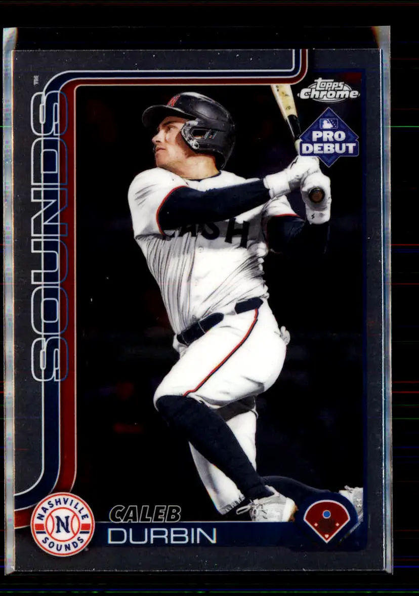 Caleb Durbin 2025 Topps Pro Debut Chrome #PDC-160 - (135) - Nashville Sounds