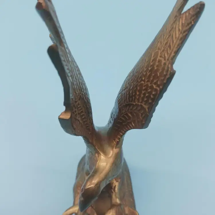 Vintage ,Brass Eagle Sculpture/ Figurine. Made In India.
