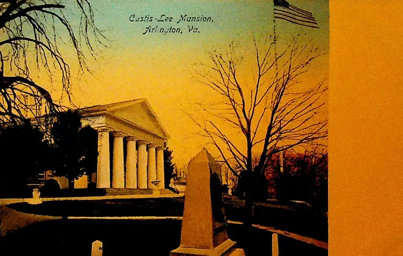 Curtis Lee Mansion Arlington Virginia Unused Postcard