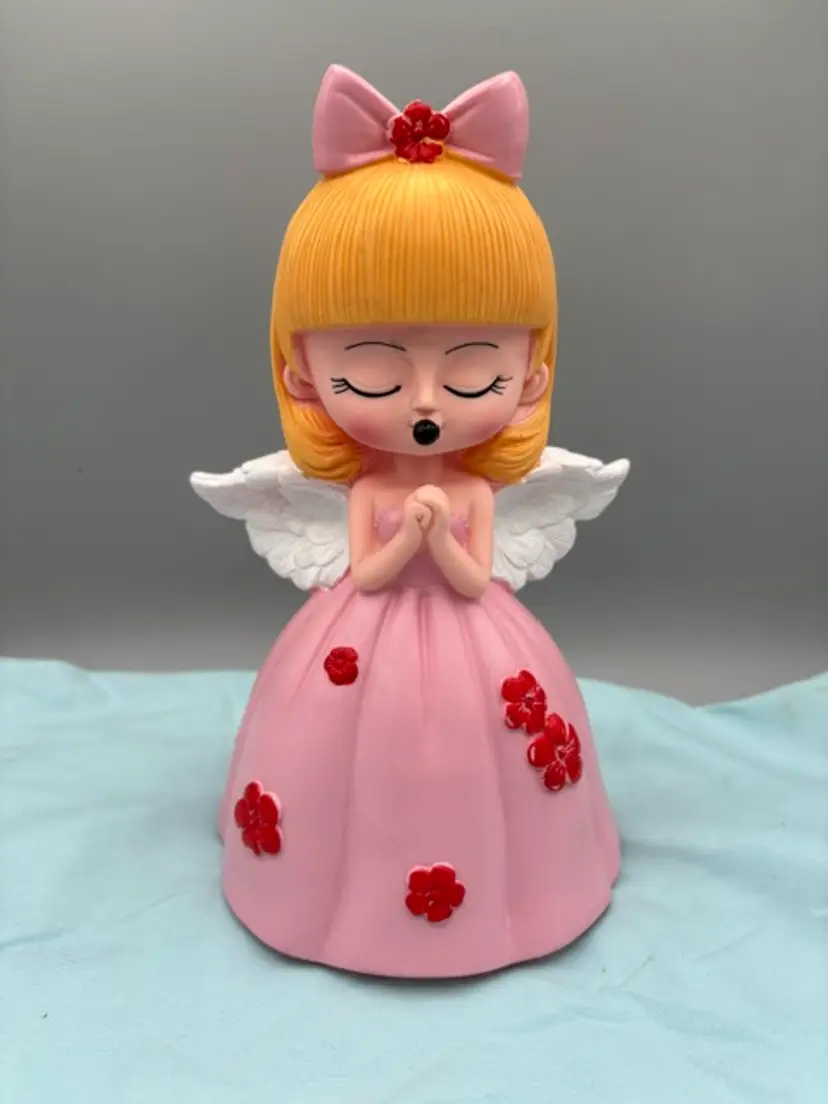 Bubble Blowing Angel Girl Money Bank