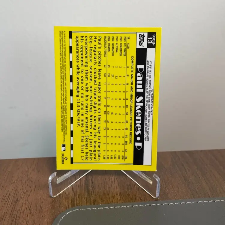 Paul Skenes (Pittsburgh Pirates) 2025 Topps Chrome 35th Anniversary Rookie Cup