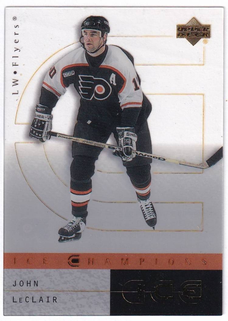 2000-01 Upper Deck Ice Champions #IC5 John LeClair Philadelphia Flyers Hockey Card