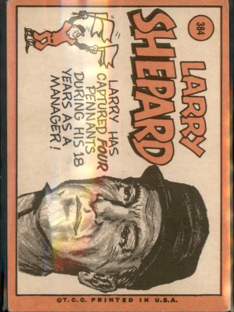 1969 Topps #384 Larry Shepard - (pk3) - Pittsburgh Pirates