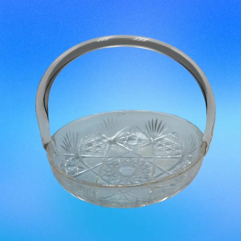 A29 American Brilliant Cut Glass
Handled Basket