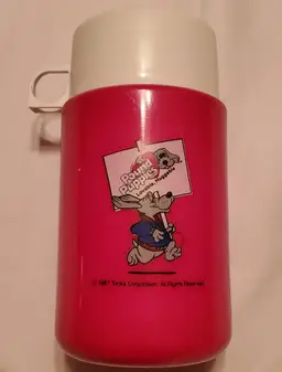 Pound Puppies Thermos 1987 Tonka Corporation Loveable Hugable Thermos Bottle