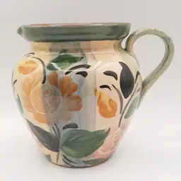 Ceramiche Alta Italy Floral Pitcher