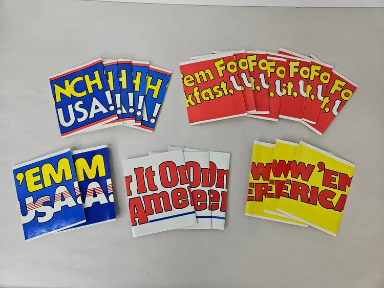 Lot of 20 Vintage Kelloggs 1984 USA Olympics Bumper Stickers Cereal Premium Unused
