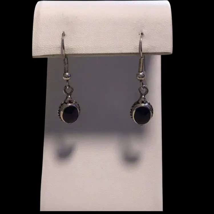 Sterling & Onyx Earrings