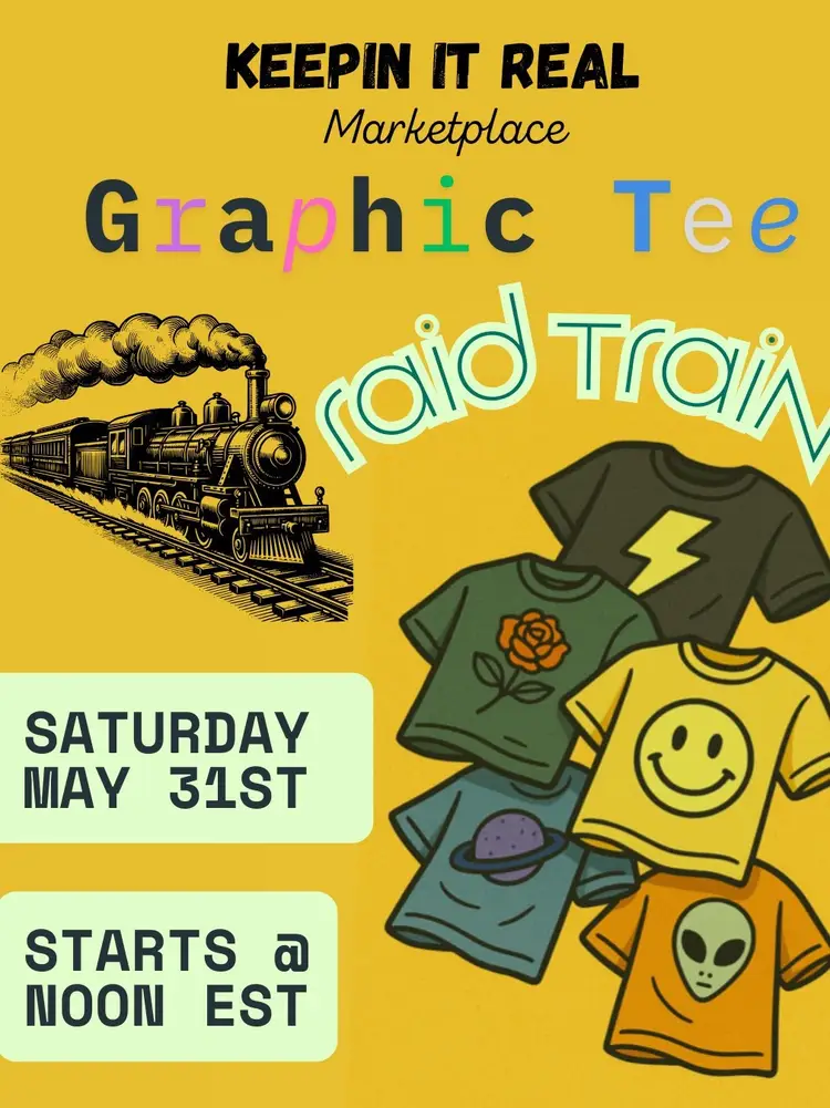 Graphic Tee Raid Train!! 🚂 