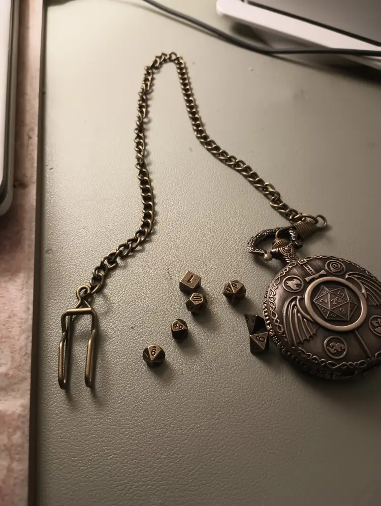 Pocket watch for DND dice