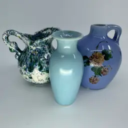 Mini Pottery Ceramic Jug Trio