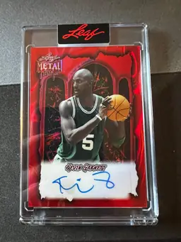 Kevin Garnett Leaf Metal Auto 1/13