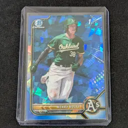 2023 Bowman Chrome Sapphire 1st Henry Bolte - Oakland Athletics
