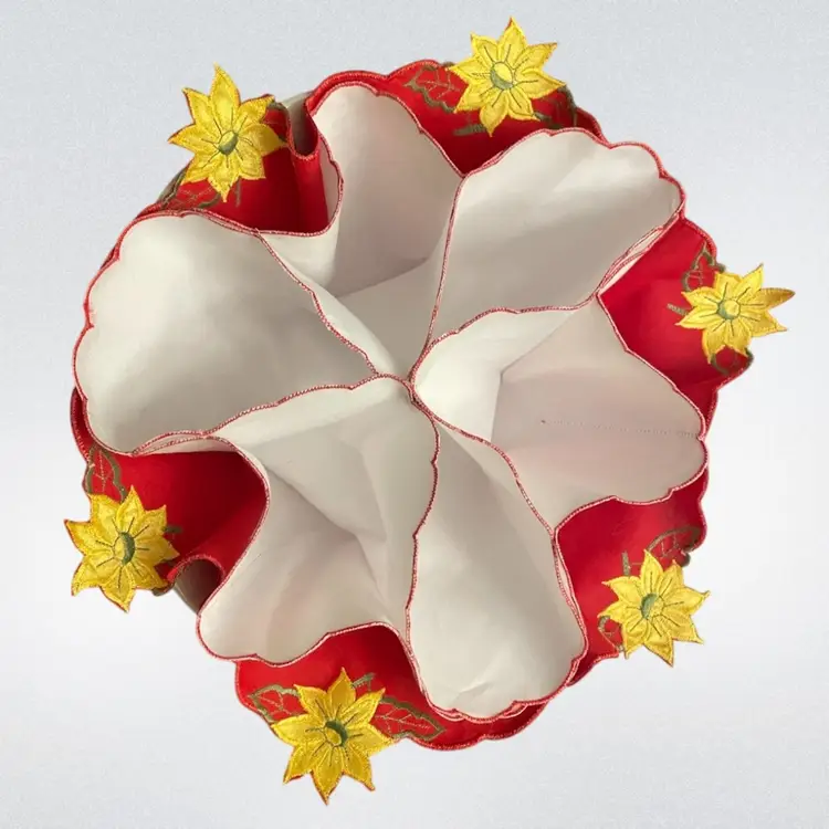 Vintage Handmade Bread Basket Liners Designed To Keep Bread Warm And Fresh Set Of 2 Perfect For Holidays