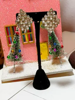 Vintage Rhinestone Clip Ons