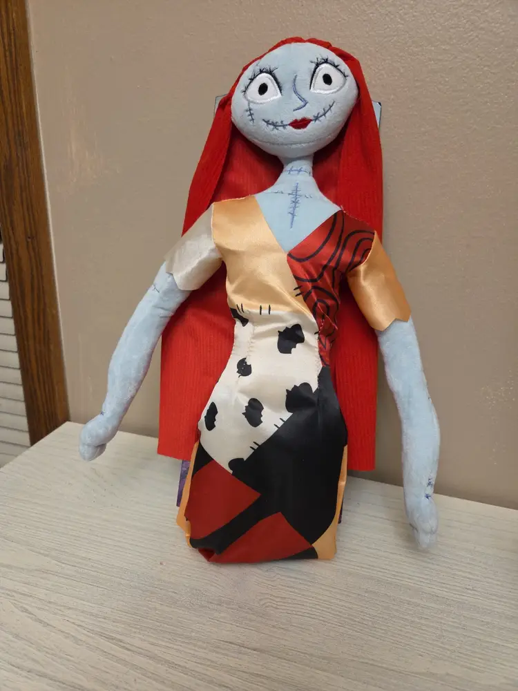 Disneys Nightmare Before Christmas Sally Poseable 24" Plush Patchwork Dress