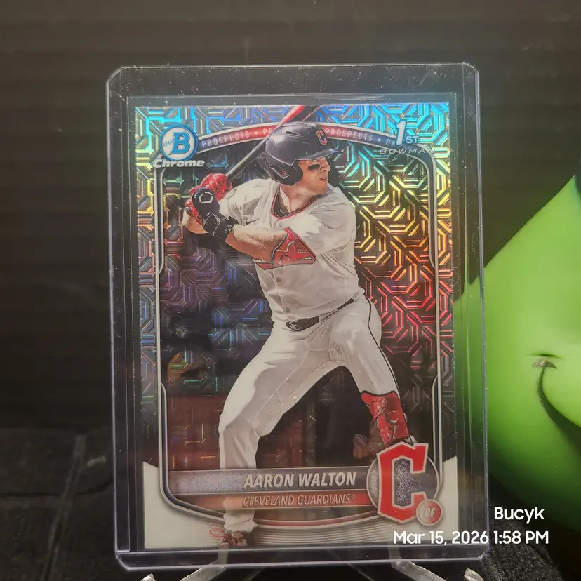 2025 Bowman Draft Chrome Mojo - Aaron Walton Cleveland Guardians