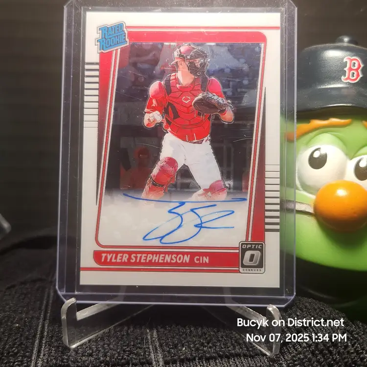 2021 Panini Donruss Optic Auto - Tyler Stephenson Cincinnati Reds