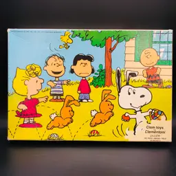 Djilly 14 - Vintage 80s Snoopy PEANUTS Easter Egg Hunt 100pcs Jigsaw Puzzle : by Clementoni Italy