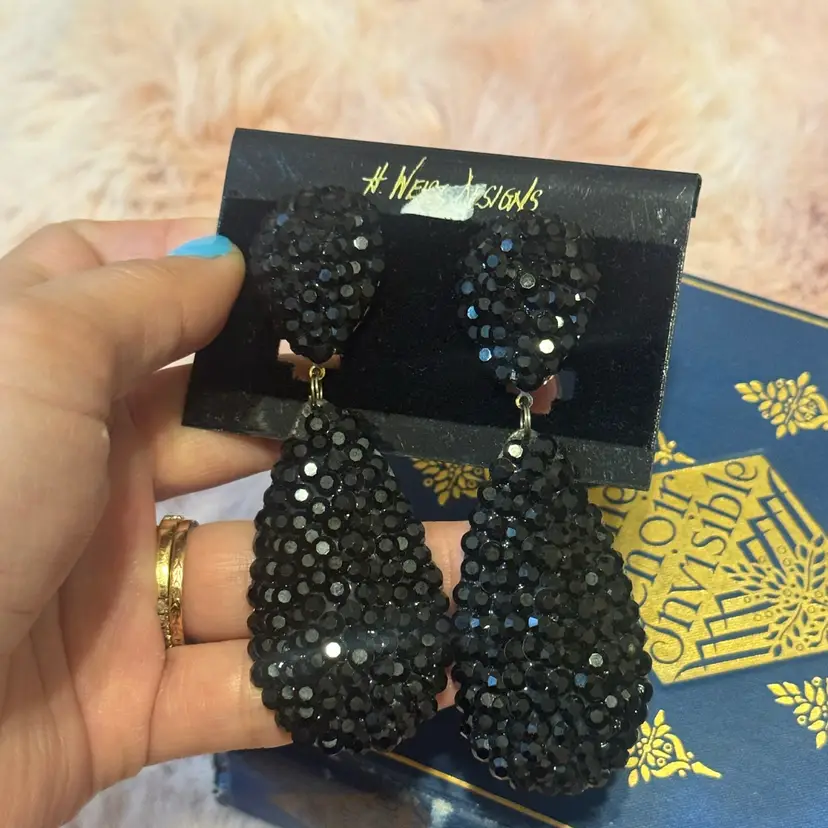 Vintage H Weisz Clip On Earrings