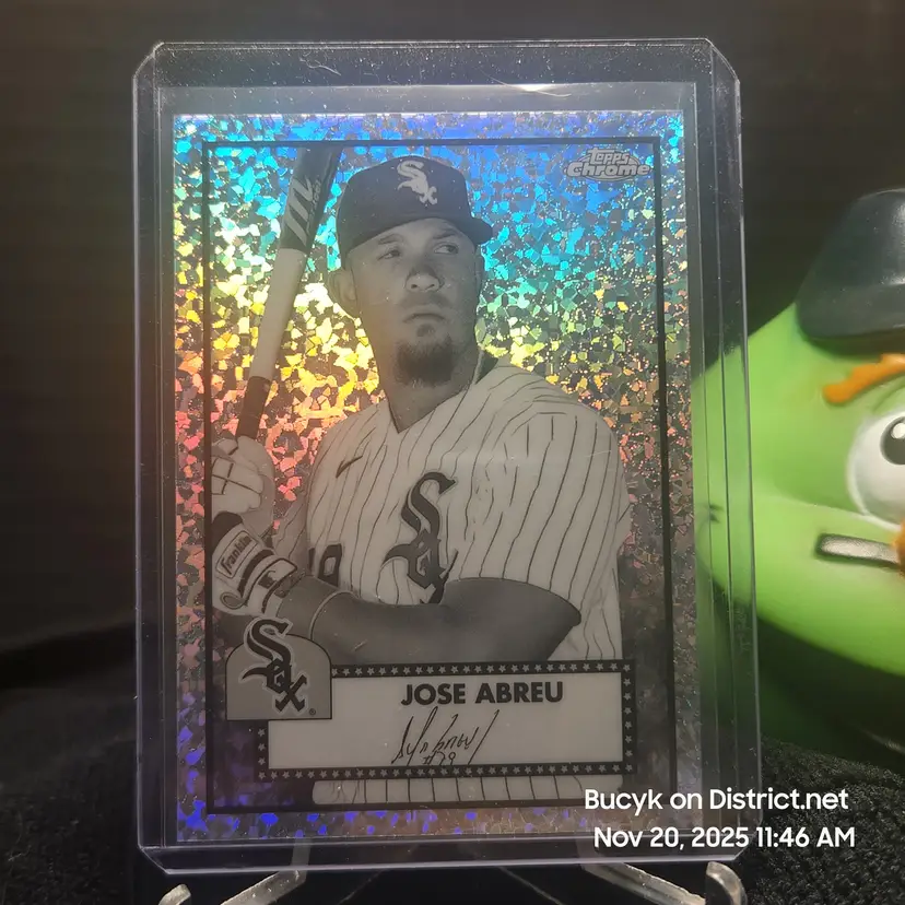 2021 Topps Chrome Platinum Black & White Mini-Diamonds - Jose Abreu Chicago White Sox