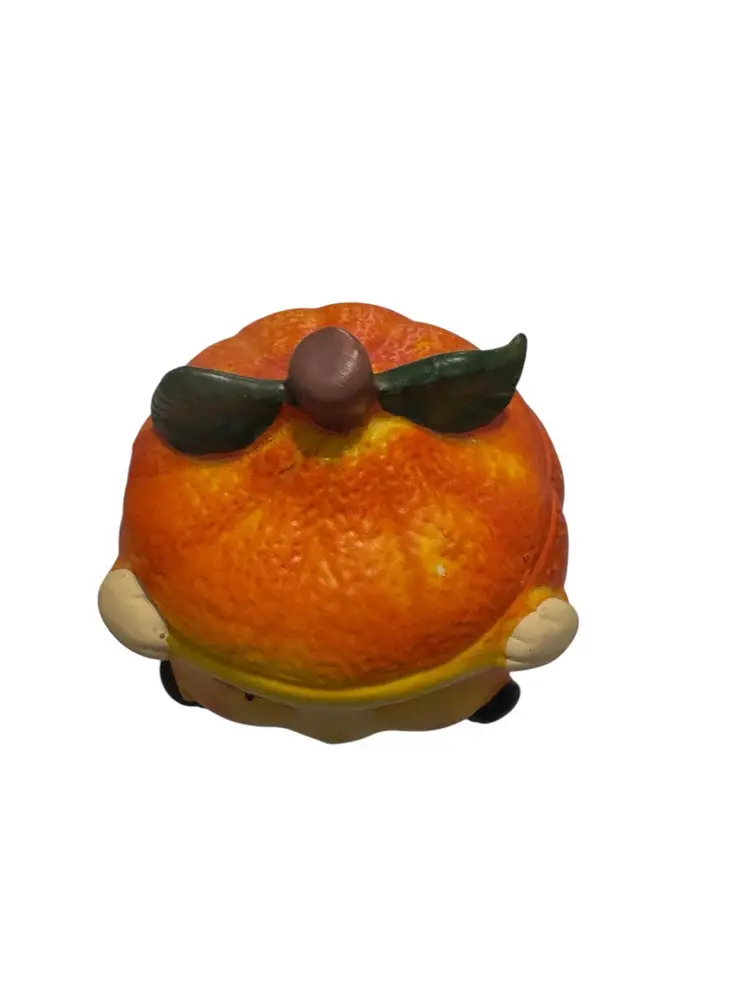 VTG Porcelain Anthropomorphic Orange Dish