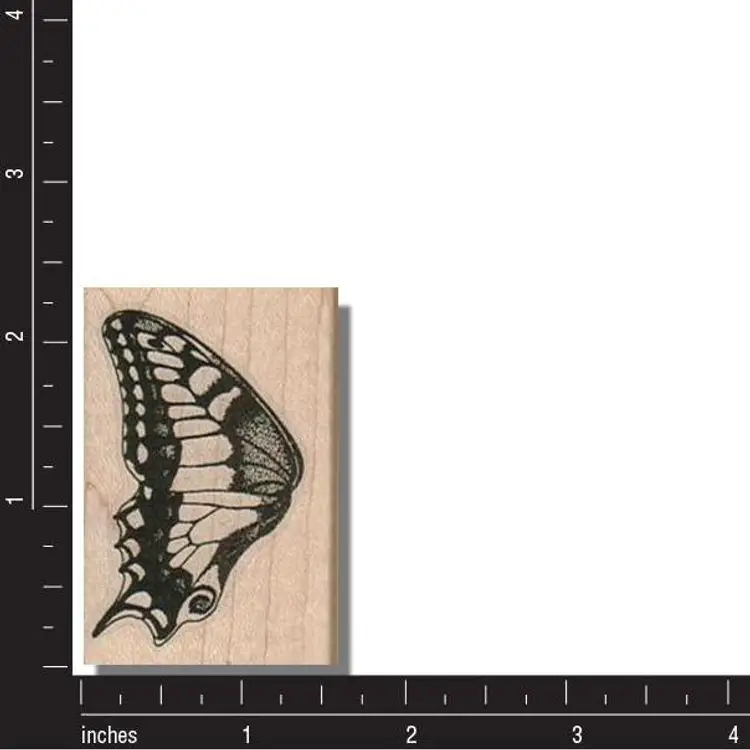 Butterfly Wings Set of 2 Rubber Stamps - Wood Mounted or Cling