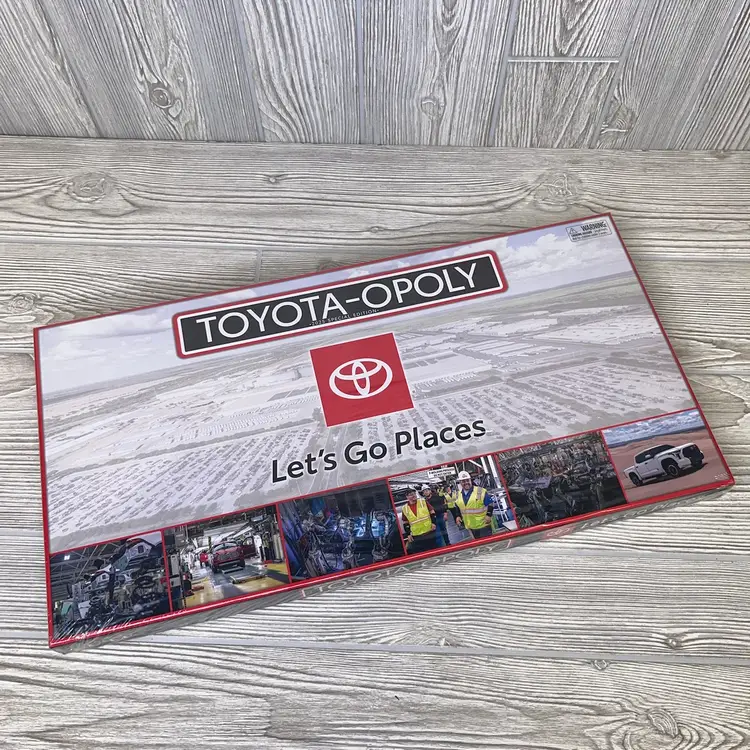 Toyota-opoly Board Game 2025 Special Edition + Toyota Beanie Hat Employee Gifts
