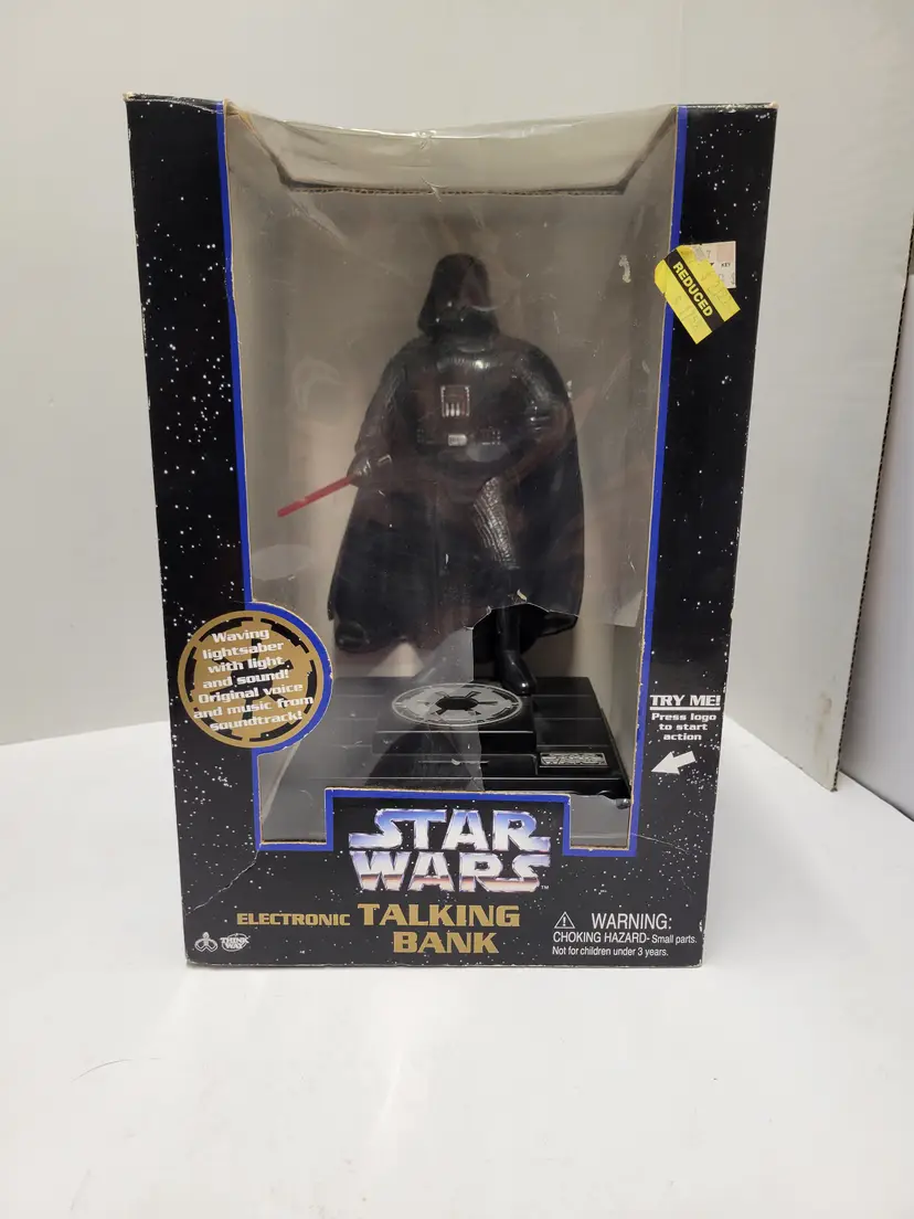 Star Wars Electronics Darth Vader Talking Bank Action Figure Works