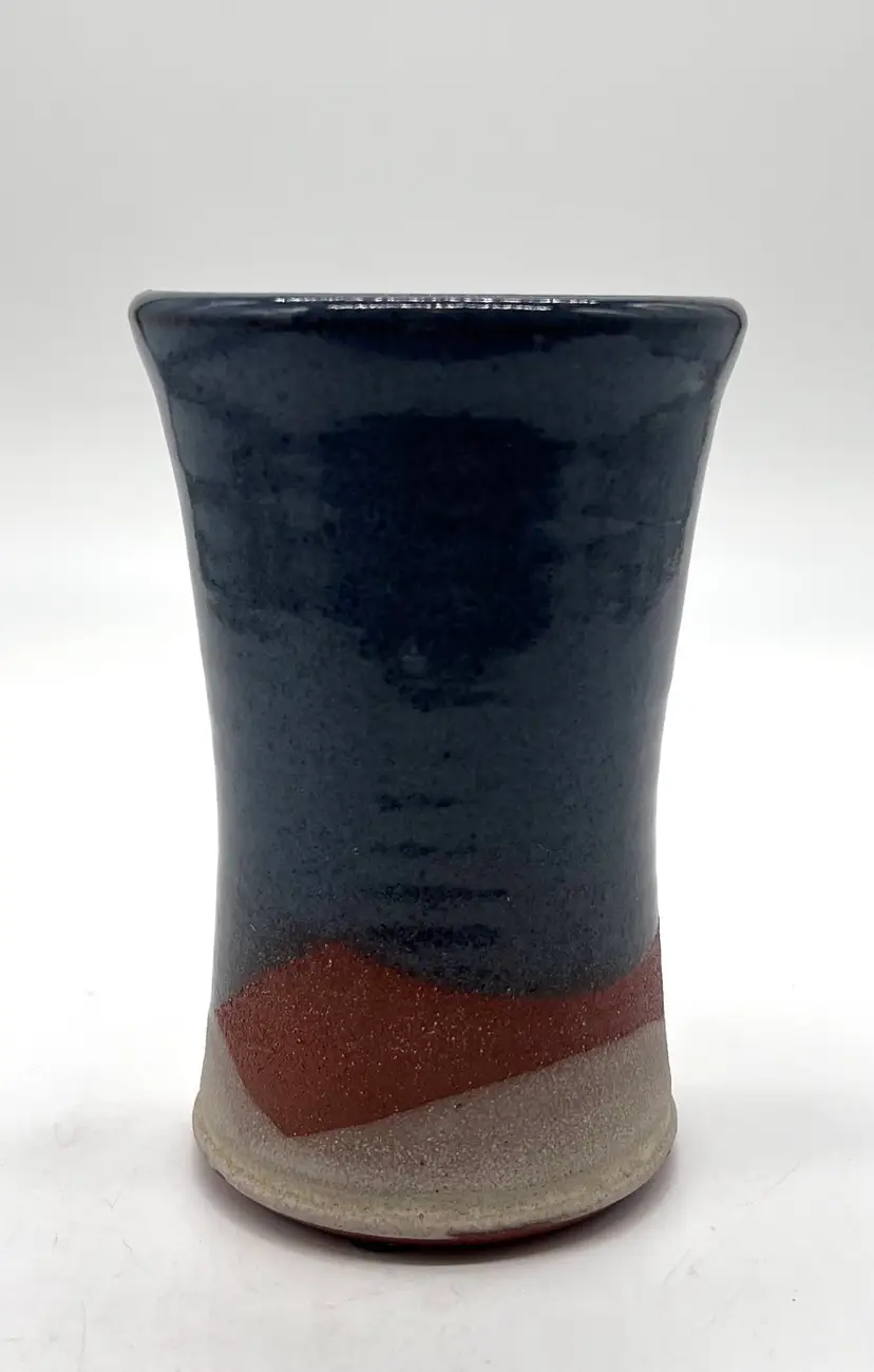 Studio Art Pottery Artist Signed Tumbler Or Vase Southwestern Look