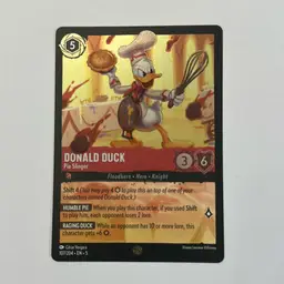 Disney Lorcana Donald Duck - Pie Slinger Legendary Cold Foil 107/204 EN5
