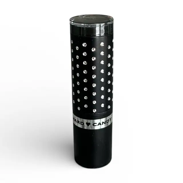 Hard Candy Fierce Effects Lipstick - 1054 Black Diamond: Edgy Sparkling Black with Silver Glitter Shine