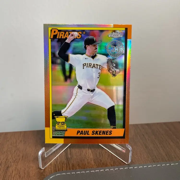 Paul Skenes (Pittsburgh Pirates) 2025 Topps Chrome 35th Anniversary Rookie Cup