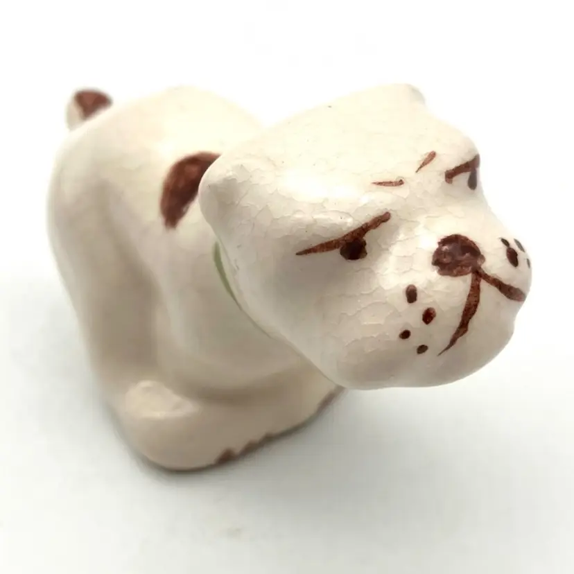 BIN - Vintage 1950s Rio Hondo California Bulldog Sitting Squatting