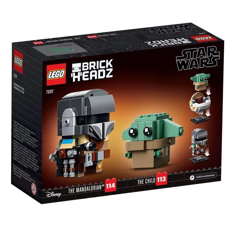 LEGO BrickHeadz Star Wars Mandalorian The Child Baby Yoda 75317 New Sealed