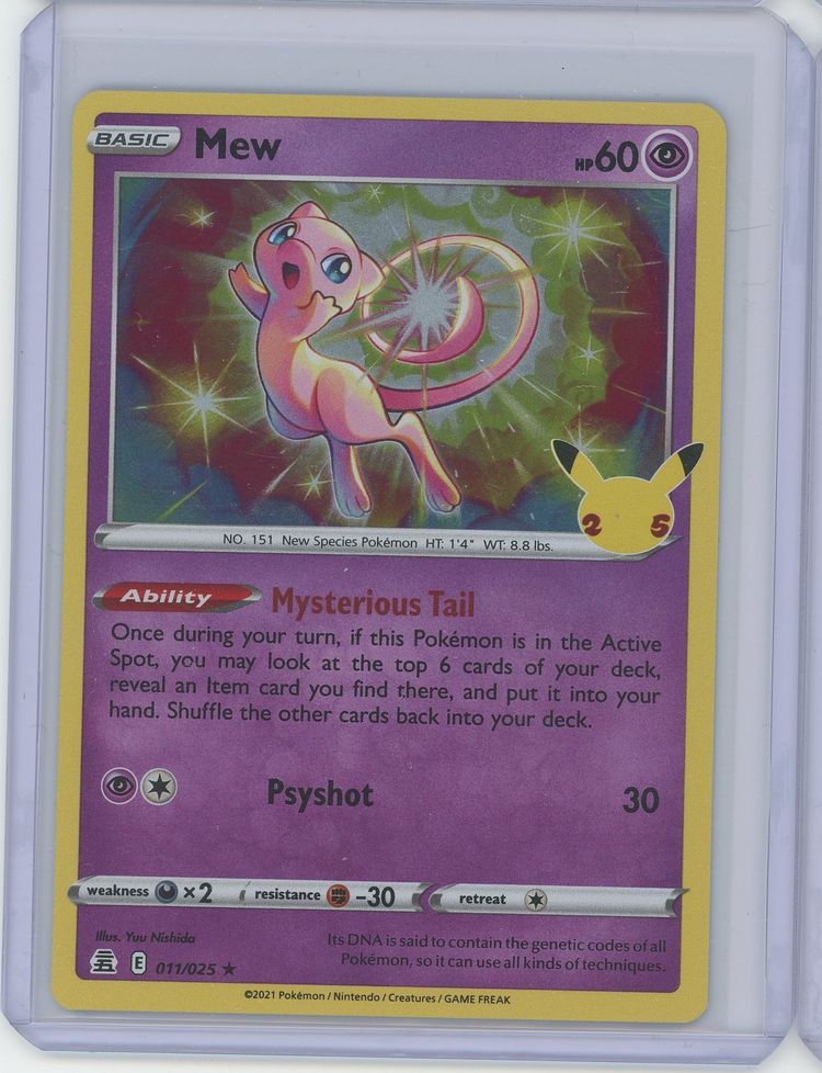 Pokémon Sword & Shield Celebrations Classic Collection Mew Holo 011/025