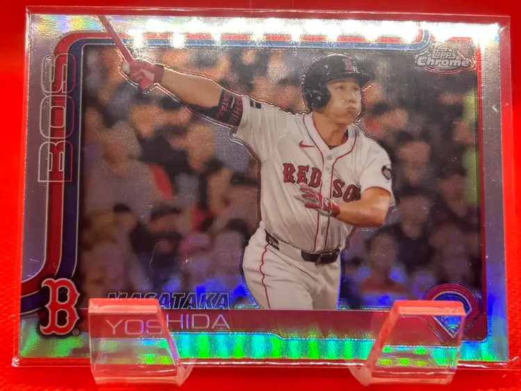 Masataka Yoshida 2025 Topps Chrome Refractor Boston Red Sox