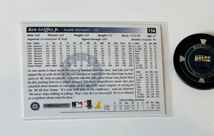 Ken Griffey Jr. Score Seattle Mariners