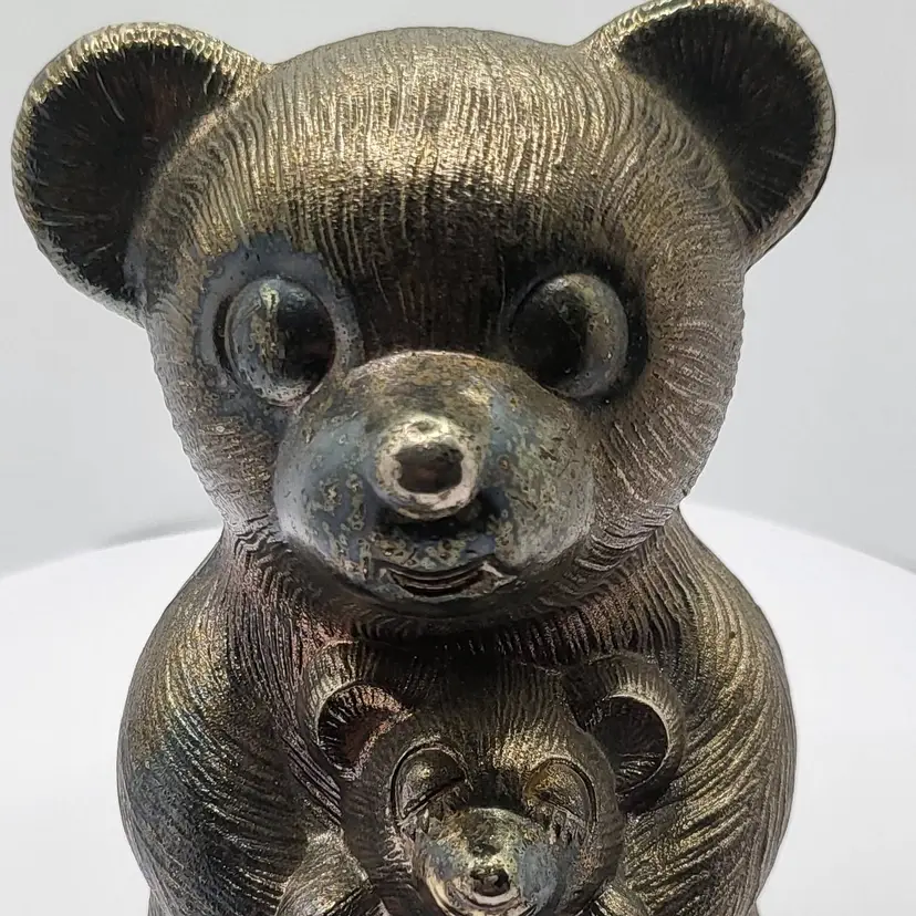 Vintage Godinger Bear Bank with Cub