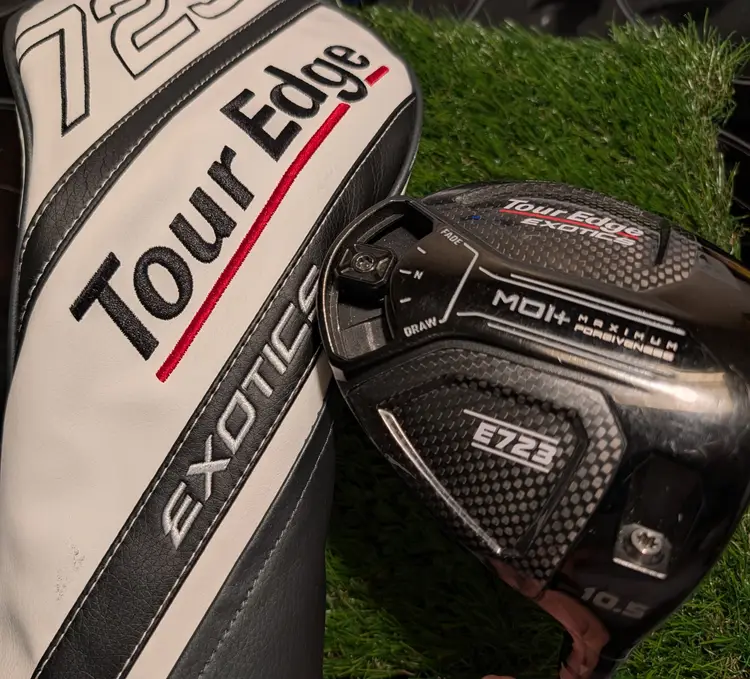 Tour Edge Exotics E723 Driver Blue AV Series 65-R Regular Shaft W/Headcover