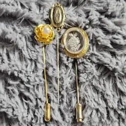 Found 3 More Goldtone Stick Hat Pins 1 Is Avon!!