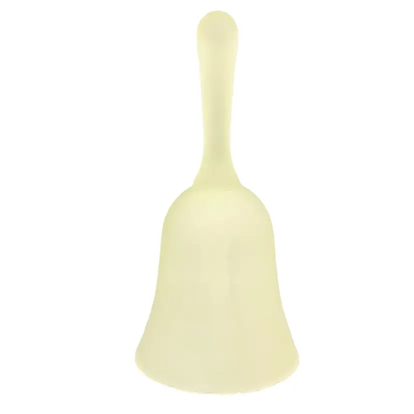 Frosted Satin Glass Bell Approximately 6” Tall By 3.5” Diameter. 