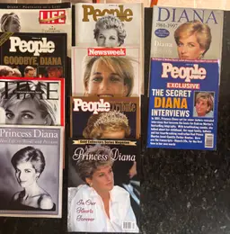 Princess Diana Magazine Collection - Set Of 10